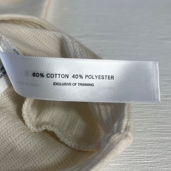 Denim & Flower Ricky Singh Textured Tshirt Mens Small Beige New Relaxed Fit - Picture 6 of 12